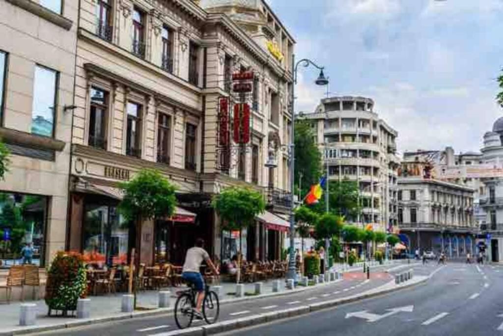 Super Central - Lovely One-Bedroom Apartment On Victoriei Avenue Bucarest Extérieur photo